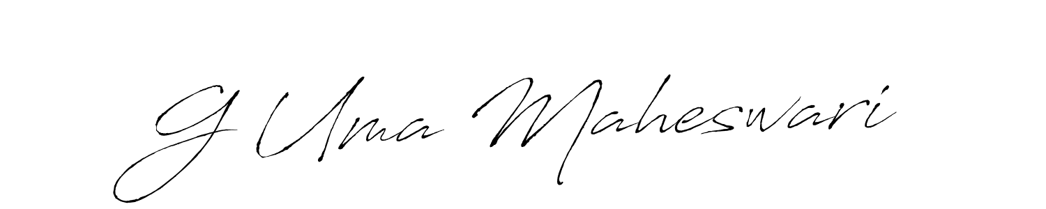 Make a beautiful signature design for name G Uma Maheswari. With this signature (Antro_Vectra) style, you can create a handwritten signature for free. G Uma Maheswari signature style 6 images and pictures png