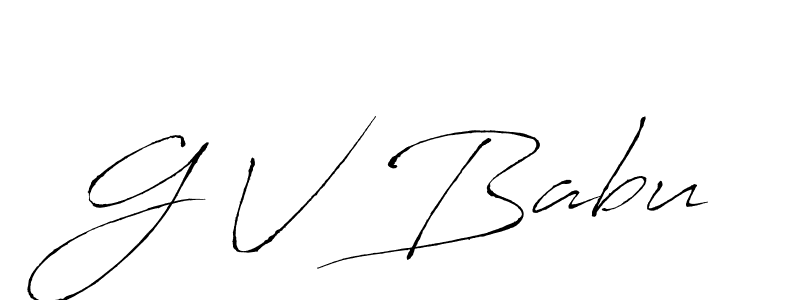How to Draw G V Babu signature style? Antro_Vectra is a latest design signature styles for name G V Babu. G V Babu signature style 6 images and pictures png