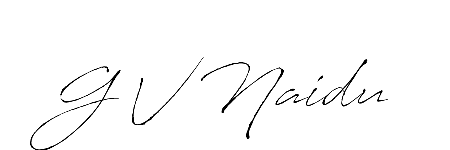 Make a beautiful signature design for name G V Naidu. Use this online signature maker to create a handwritten signature for free. G V Naidu signature style 6 images and pictures png