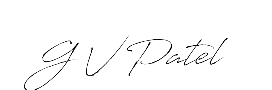 How to make G V Patel signature? Antro_Vectra is a professional autograph style. Create handwritten signature for G V Patel name. G V Patel signature style 6 images and pictures png