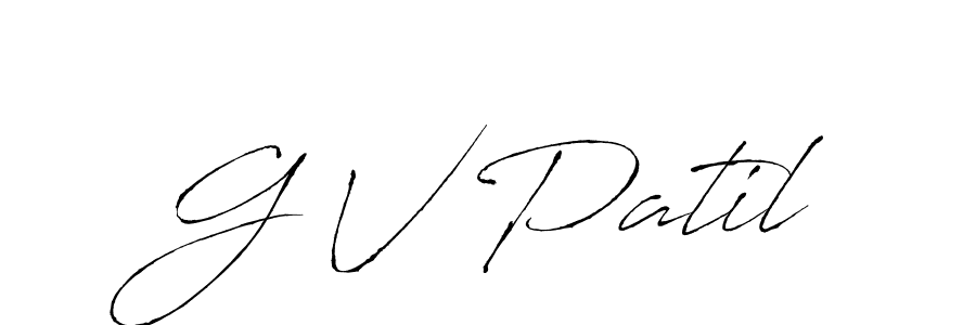 You should practise on your own different ways (Antro_Vectra) to write your name (G V Patil) in signature. don't let someone else do it for you. G V Patil signature style 6 images and pictures png