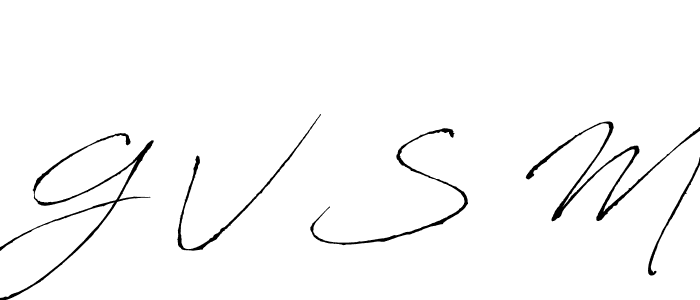 How to Draw G V S M signature style? Antro_Vectra is a latest design signature styles for name G V S M. G V S M signature style 6 images and pictures png