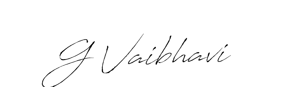 Antro_Vectra is a professional signature style that is perfect for those who want to add a touch of class to their signature. It is also a great choice for those who want to make their signature more unique. Get G Vaibhavi name to fancy signature for free. G Vaibhavi signature style 6 images and pictures png