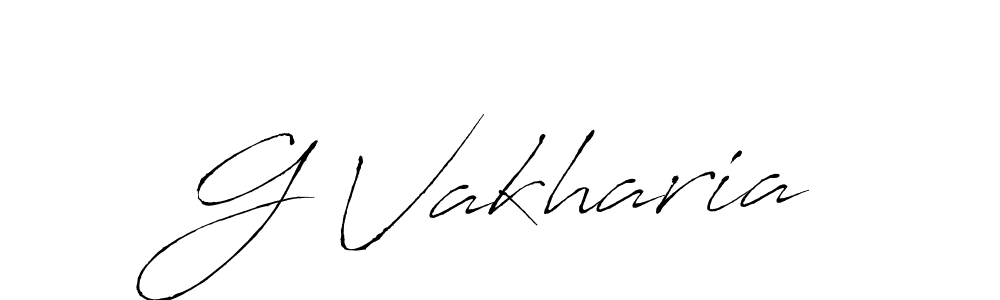 Also we have G Vakharia name is the best signature style. Create professional handwritten signature collection using Antro_Vectra autograph style. G Vakharia signature style 6 images and pictures png