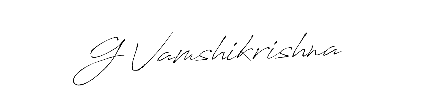You should practise on your own different ways (Antro_Vectra) to write your name (G Vamshikrishna) in signature. don't let someone else do it for you. G Vamshikrishna signature style 6 images and pictures png