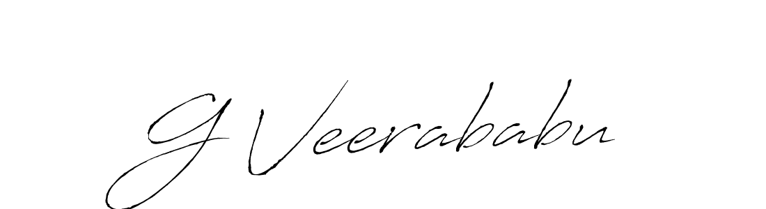 Use a signature maker to create a handwritten signature online. With this signature software, you can design (Antro_Vectra) your own signature for name G Veerababu. G Veerababu signature style 6 images and pictures png