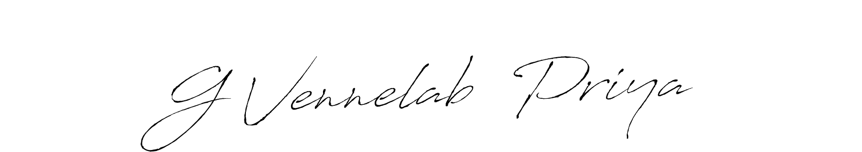 Similarly Antro_Vectra is the best handwritten signature design. Signature creator online .You can use it as an online autograph creator for name G Vennelab  Priya. G Vennelab  Priya signature style 6 images and pictures png