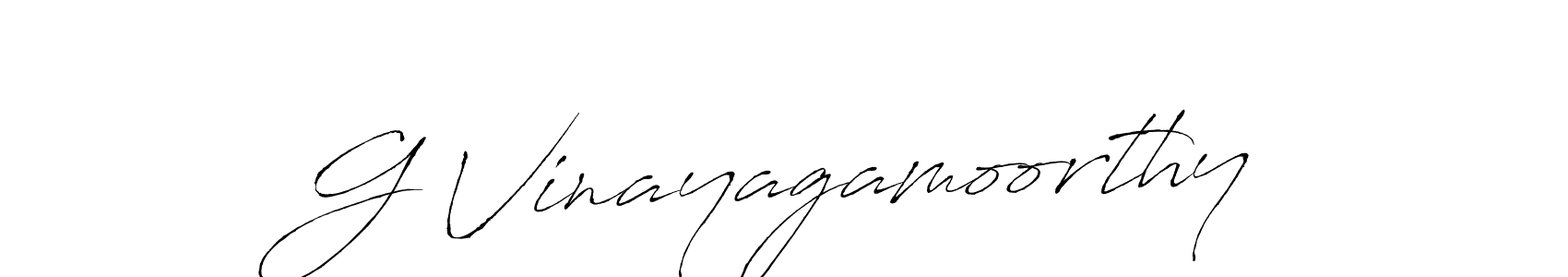 How to make G Vinayagamoorthy signature? Antro_Vectra is a professional autograph style. Create handwritten signature for G Vinayagamoorthy name. G Vinayagamoorthy signature style 6 images and pictures png