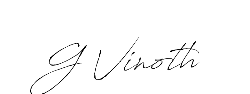 Use a signature maker to create a handwritten signature online. With this signature software, you can design (Antro_Vectra) your own signature for name G Vinoth. G Vinoth signature style 6 images and pictures png