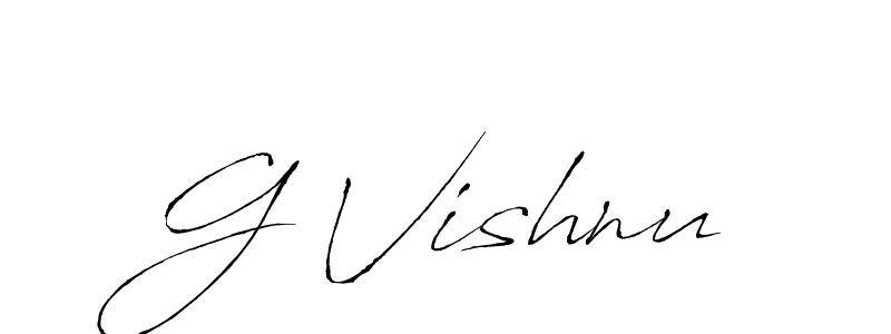 if you are searching for the best signature style for your name G Vishnu. so please give up your signature search. here we have designed multiple signature styles  using Antro_Vectra. G Vishnu signature style 6 images and pictures png