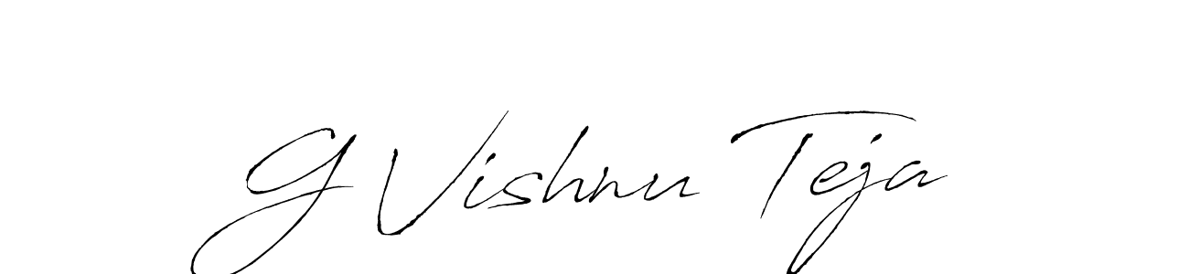 Best and Professional Signature Style for G Vishnu Teja. Antro_Vectra Best Signature Style Collection. G Vishnu Teja signature style 6 images and pictures png