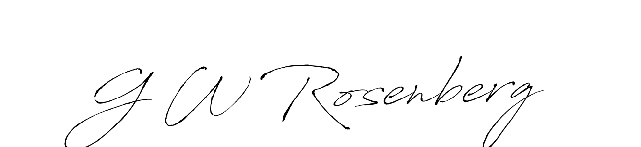 Also we have G W Rosenberg name is the best signature style. Create professional handwritten signature collection using Antro_Vectra autograph style. G W Rosenberg signature style 6 images and pictures png