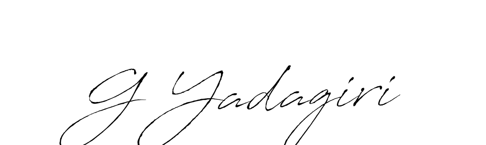 The best way (Antro_Vectra) to make a short signature is to pick only two or three words in your name. The name G Yadagiri include a total of six letters. For converting this name. G Yadagiri signature style 6 images and pictures png