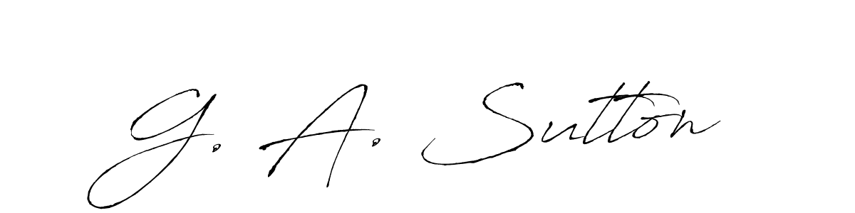 Make a short G. A. Sutton signature style. Manage your documents anywhere anytime using Antro_Vectra. Create and add eSignatures, submit forms, share and send files easily. G. A. Sutton signature style 6 images and pictures png