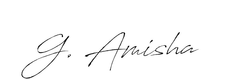 Create a beautiful signature design for name G. Amisha. With this signature (Antro_Vectra) fonts, you can make a handwritten signature for free. G. Amisha signature style 6 images and pictures png