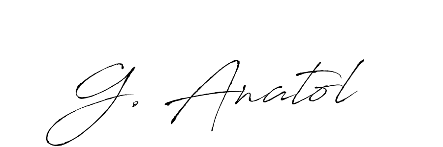 Make a beautiful signature design for name G. Anatol. With this signature (Antro_Vectra) style, you can create a handwritten signature for free. G. Anatol signature style 6 images and pictures png