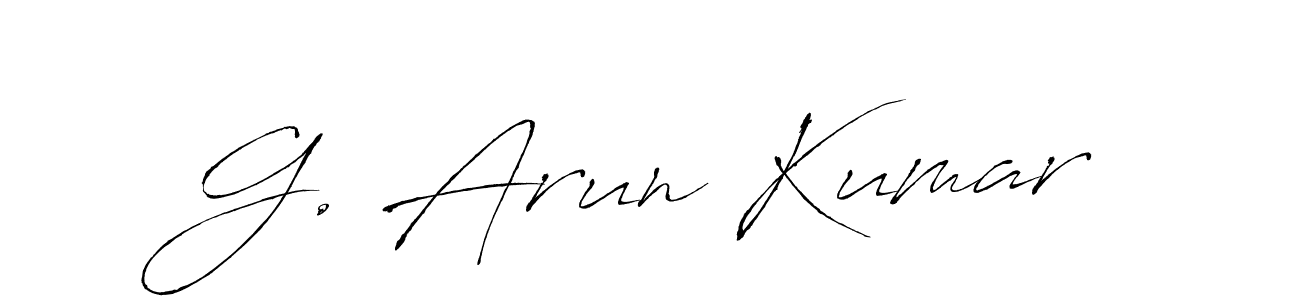 Antro_Vectra is a professional signature style that is perfect for those who want to add a touch of class to their signature. It is also a great choice for those who want to make their signature more unique. Get G. Arun Kumar name to fancy signature for free. G. Arun Kumar signature style 6 images and pictures png