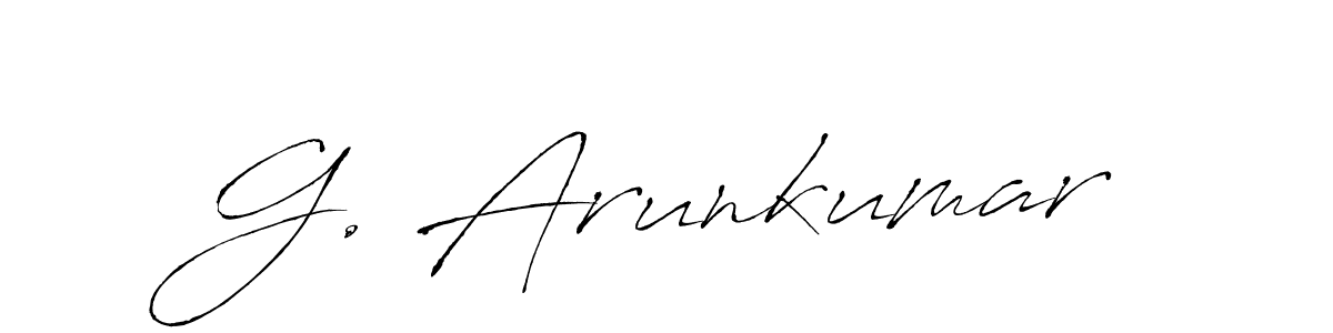 Make a beautiful signature design for name G. Arunkumar. With this signature (Antro_Vectra) style, you can create a handwritten signature for free. G. Arunkumar signature style 6 images and pictures png