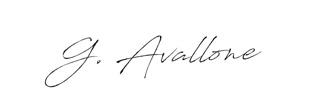 Create a beautiful signature design for name G. Avallone. With this signature (Antro_Vectra) fonts, you can make a handwritten signature for free. G. Avallone signature style 6 images and pictures png