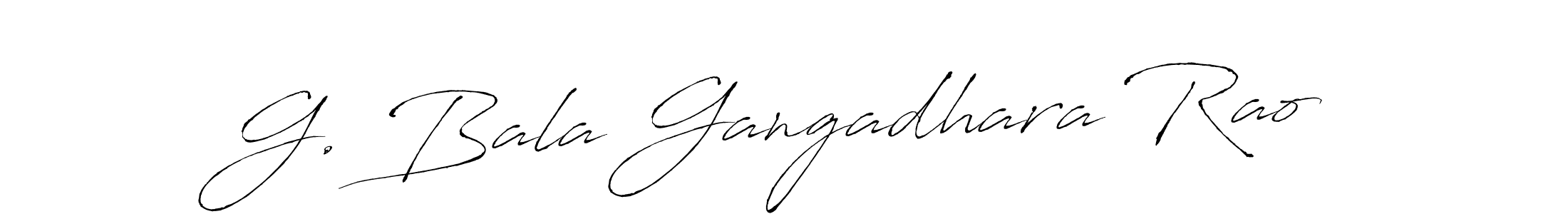 Make a beautiful signature design for name G. Bala Gangadhara Rao. With this signature (Antro_Vectra) style, you can create a handwritten signature for free. G. Bala Gangadhara Rao signature style 6 images and pictures png