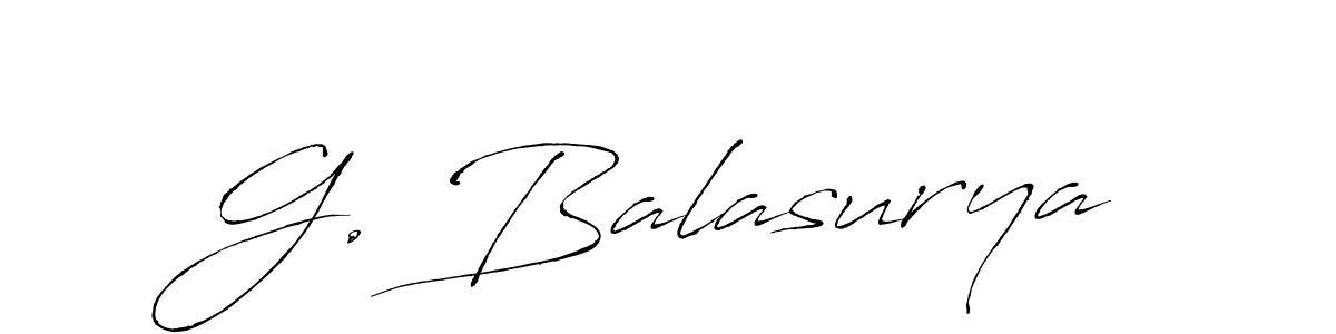 It looks lik you need a new signature style for name G. Balasurya. Design unique handwritten (Antro_Vectra) signature with our free signature maker in just a few clicks. G. Balasurya signature style 6 images and pictures png