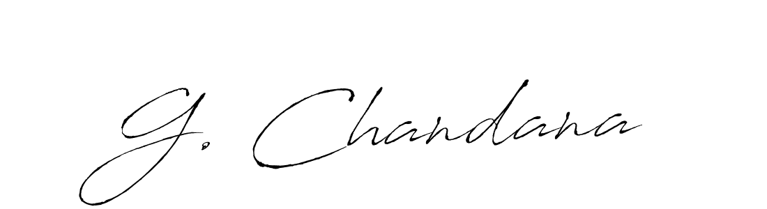 Design your own signature with our free online signature maker. With this signature software, you can create a handwritten (Antro_Vectra) signature for name G. Chandana. G. Chandana signature style 6 images and pictures png