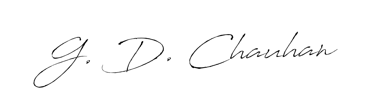 How to make G. D. Chauhan signature? Antro_Vectra is a professional autograph style. Create handwritten signature for G. D. Chauhan name. G. D. Chauhan signature style 6 images and pictures png