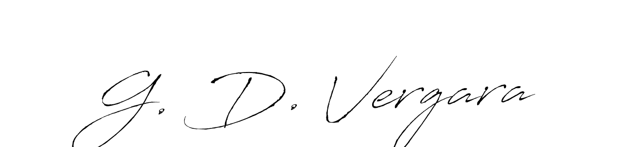 G. D. Vergara stylish signature style. Best Handwritten Sign (Antro_Vectra) for my name. Handwritten Signature Collection Ideas for my name G. D. Vergara. G. D. Vergara signature style 6 images and pictures png