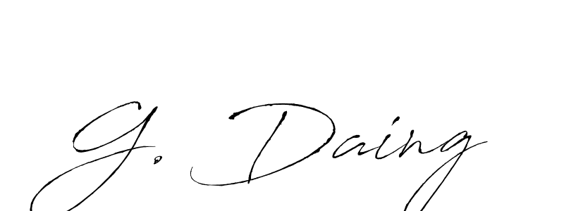 Once you've used our free online signature maker to create your best signature Antro_Vectra style, it's time to enjoy all of the benefits that G. Daing name signing documents. G. Daing signature style 6 images and pictures png