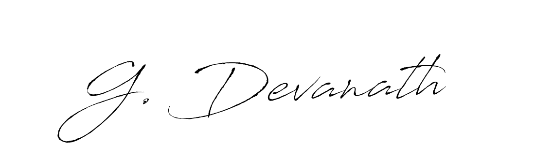 G. Devanath stylish signature style. Best Handwritten Sign (Antro_Vectra) for my name. Handwritten Signature Collection Ideas for my name G. Devanath. G. Devanath signature style 6 images and pictures png