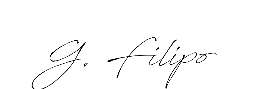 You should practise on your own different ways (Antro_Vectra) to write your name (G. Filipo) in signature. don't let someone else do it for you. G. Filipo signature style 6 images and pictures png