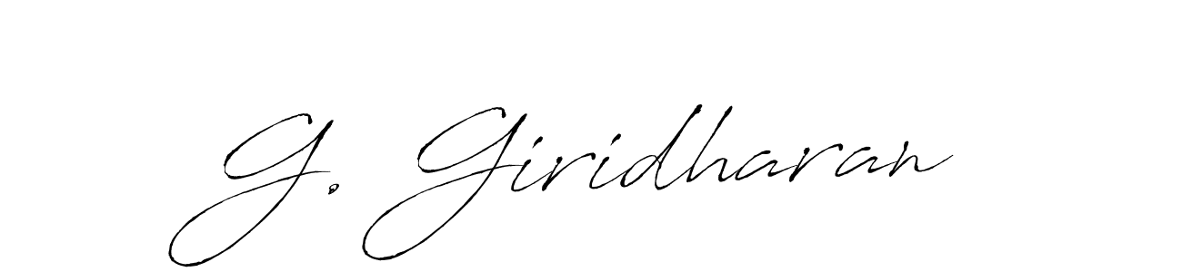 Also we have G. Giridharan name is the best signature style. Create professional handwritten signature collection using Antro_Vectra autograph style. G. Giridharan signature style 6 images and pictures png