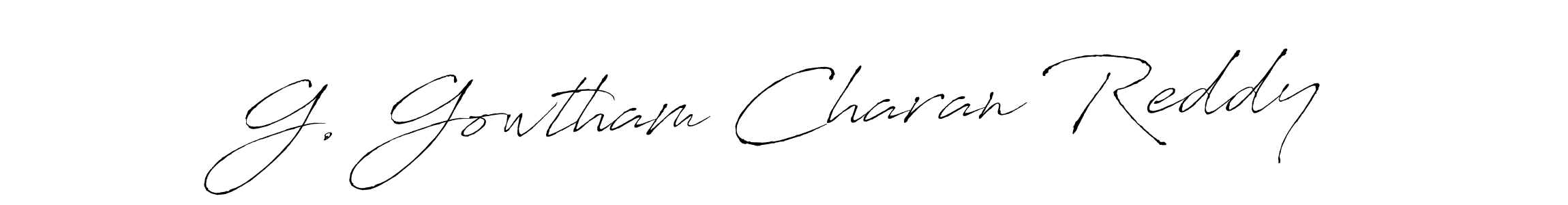 Make a beautiful signature design for name G. Gowtham Charan Reddy. Use this online signature maker to create a handwritten signature for free. G. Gowtham Charan Reddy signature style 6 images and pictures png