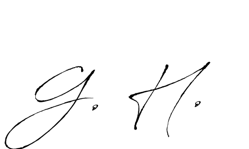 Similarly Antro_Vectra is the best handwritten signature design. Signature creator online .You can use it as an online autograph creator for name G. H.. G. H. signature style 6 images and pictures png