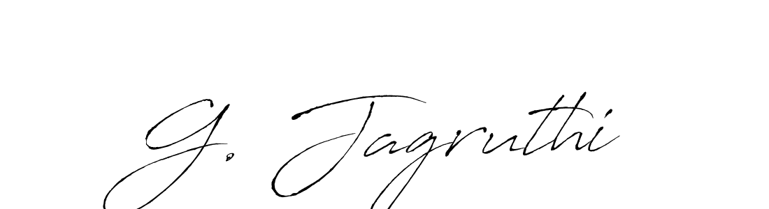 Design your own signature with our free online signature maker. With this signature software, you can create a handwritten (Antro_Vectra) signature for name G. Jagruthi. G. Jagruthi signature style 6 images and pictures png