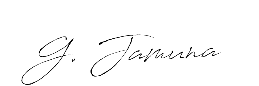 Antro_Vectra is a professional signature style that is perfect for those who want to add a touch of class to their signature. It is also a great choice for those who want to make their signature more unique. Get G. Jamuna name to fancy signature for free. G. Jamuna signature style 6 images and pictures png