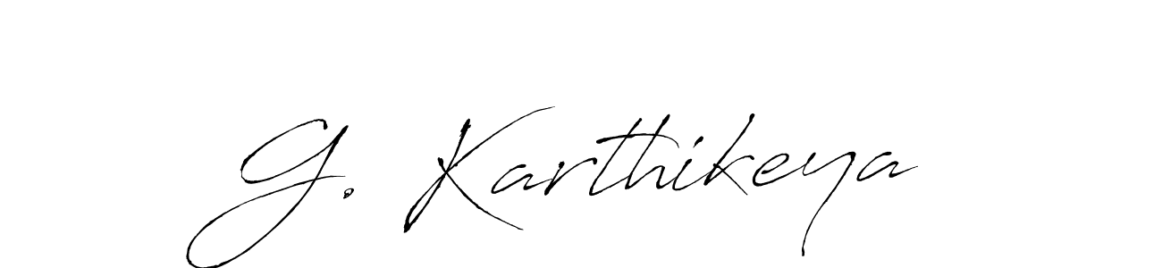 How to make G. Karthikeya signature? Antro_Vectra is a professional autograph style. Create handwritten signature for G. Karthikeya name. G. Karthikeya signature style 6 images and pictures png