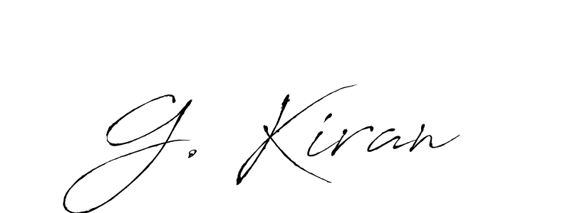 Antro_Vectra is a professional signature style that is perfect for those who want to add a touch of class to their signature. It is also a great choice for those who want to make their signature more unique. Get G. Kiran name to fancy signature for free. G. Kiran signature style 6 images and pictures png