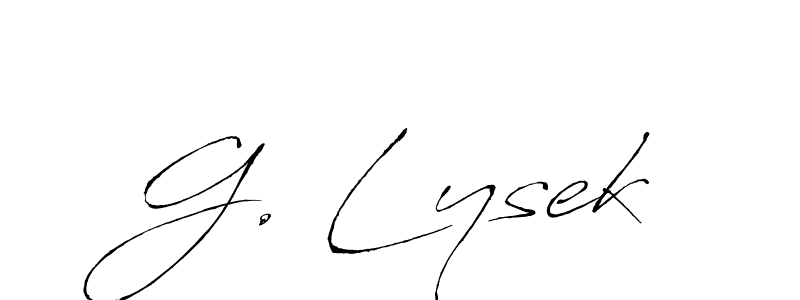 Similarly Antro_Vectra is the best handwritten signature design. Signature creator online .You can use it as an online autograph creator for name G. Lysek. G. Lysek signature style 6 images and pictures png