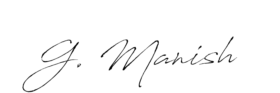 Also we have G. Manish name is the best signature style. Create professional handwritten signature collection using Antro_Vectra autograph style. G. Manish signature style 6 images and pictures png