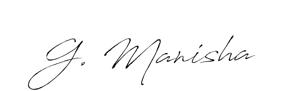 Also You can easily find your signature by using the search form. We will create G. Manisha name handwritten signature images for you free of cost using Antro_Vectra sign style. G. Manisha signature style 6 images and pictures png