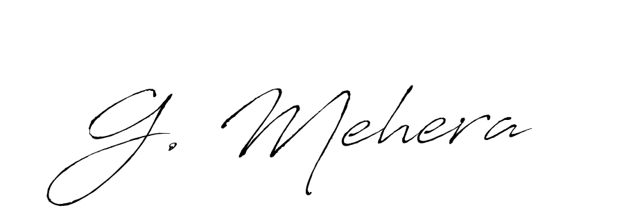 Similarly Antro_Vectra is the best handwritten signature design. Signature creator online .You can use it as an online autograph creator for name G. Mehera. G. Mehera signature style 6 images and pictures png