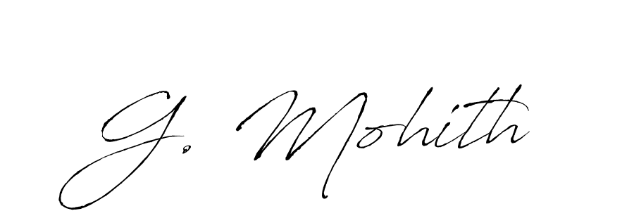 Similarly Antro_Vectra is the best handwritten signature design. Signature creator online .You can use it as an online autograph creator for name G. Mohith. G. Mohith signature style 6 images and pictures png