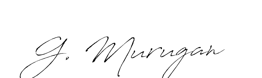 Design your own signature with our free online signature maker. With this signature software, you can create a handwritten (Antro_Vectra) signature for name G. Murugan. G. Murugan signature style 6 images and pictures png