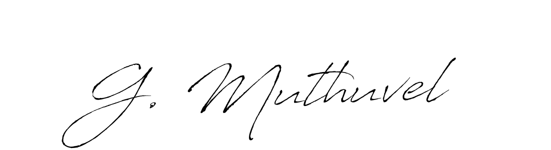 How to make G. Muthuvel signature? Antro_Vectra is a professional autograph style. Create handwritten signature for G. Muthuvel name. G. Muthuvel signature style 6 images and pictures png