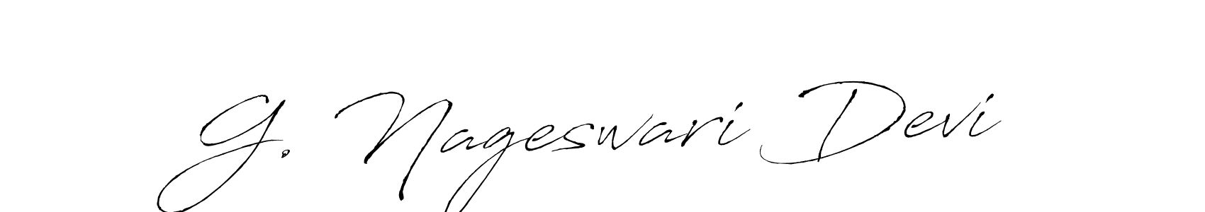 The best way (Antro_Vectra) to make a short signature is to pick only two or three words in your name. The name G. Nageswari Devi include a total of six letters. For converting this name. G. Nageswari Devi signature style 6 images and pictures png