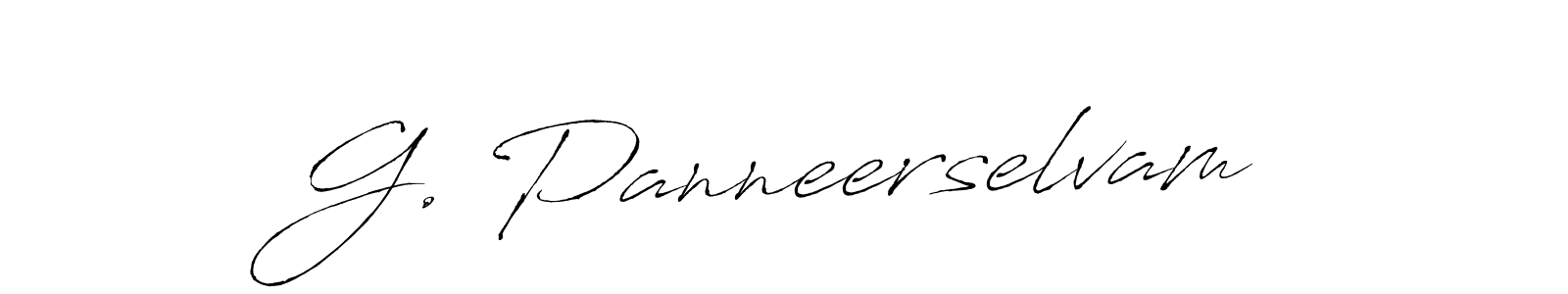 How to make G. Panneerselvam signature? Antro_Vectra is a professional autograph style. Create handwritten signature for G. Panneerselvam name. G. Panneerselvam signature style 6 images and pictures png