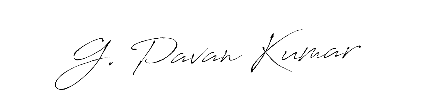 Create a beautiful signature design for name G. Pavan Kumar. With this signature (Antro_Vectra) fonts, you can make a handwritten signature for free. G. Pavan Kumar signature style 6 images and pictures png