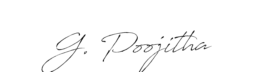 This is the best signature style for the G. Poojitha name. Also you like these signature font (Antro_Vectra). Mix name signature. G. Poojitha signature style 6 images and pictures png