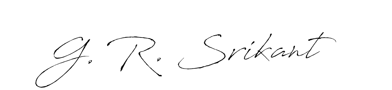 You can use this online signature creator to create a handwritten signature for the name G. R. Srikant. This is the best online autograph maker. G. R. Srikant signature style 6 images and pictures png